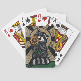 Sunshine Solros Raccoon Casinokort