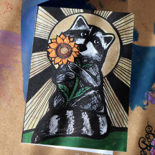 Sunshine Solros Raccoon Kort