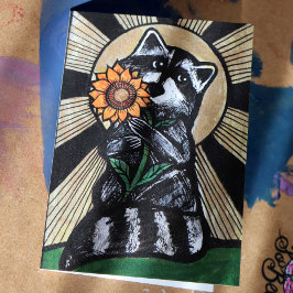 Sunshine Solros Raccoon Kort