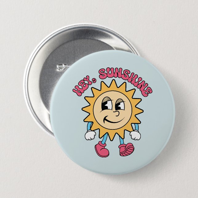 Sunshine - Sommar Vibes Knapp (Framsida & baksida)