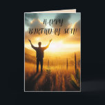 SUNSHINE SON BIRTHDAY CARD TACK KORT<br><div class="desc">När pojke är ditt solsken är det här födelsedagskortet för honom.</div>