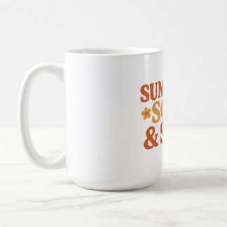 Sunshine Soul & Sass Retro 70s-inspirerat fet cita Kaffemugg