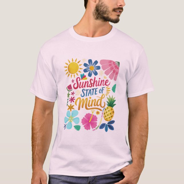 Sunshine State of Mind T Shirt (Framsida)