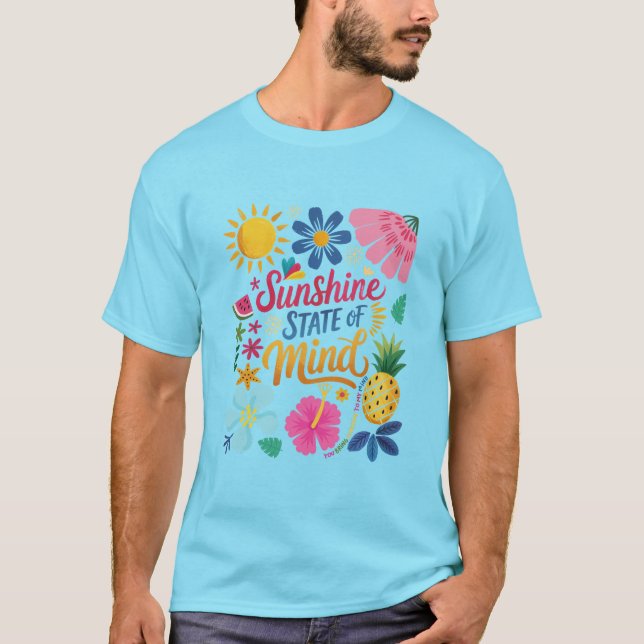 Sunshine State of Mind T Shirt (Framsida)