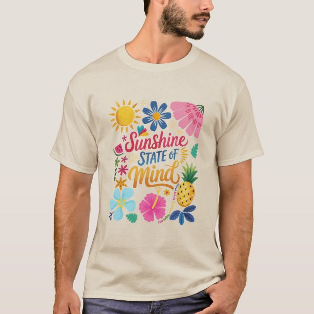 Sunshine State of Mind T Shirt (Framsida)
