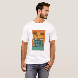 Sunshine State Tee, Retro strand semestertröja T Shirt