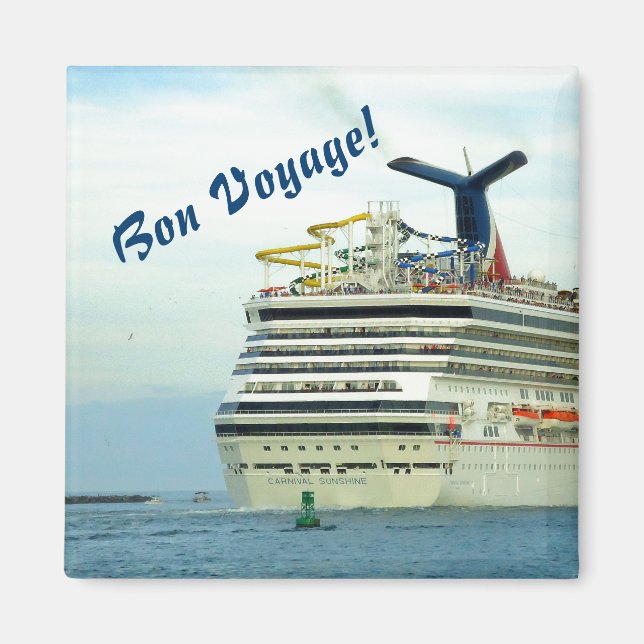 Sunshine Stern Bon Voyage Magnet (Framsidan)