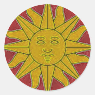 Sunshine Sticker Runt Klistermärke