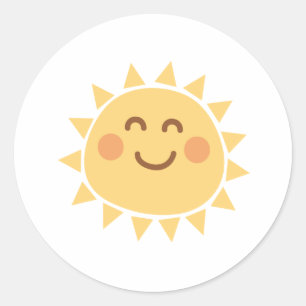 Sunshine Sticker Runt Klistermärke