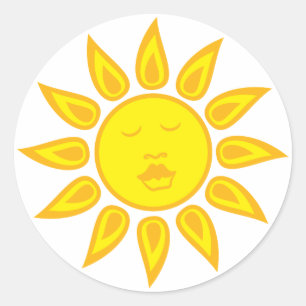 Sunshine Sticker Runt Klistermärke