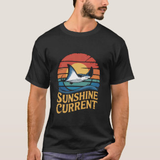 Sunshine Stingray Ström - Retro havsliv T Shirt