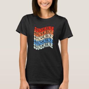 Sunshine Summer Vintage Hippie Avslappnad Girls T Shirt