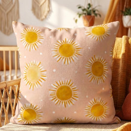 Sunshine Sun Pattern Throw Pillow Kudde
