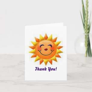 Sunshine Tackkort Card