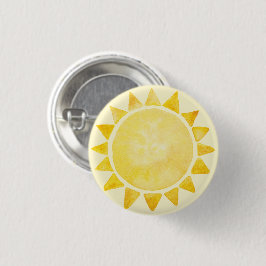 Sunshine Theme 1st Birthday Party Button Knapp