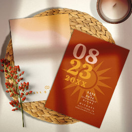 Sunshine Typography Bröllop Brick ID1048 Spara Datumet