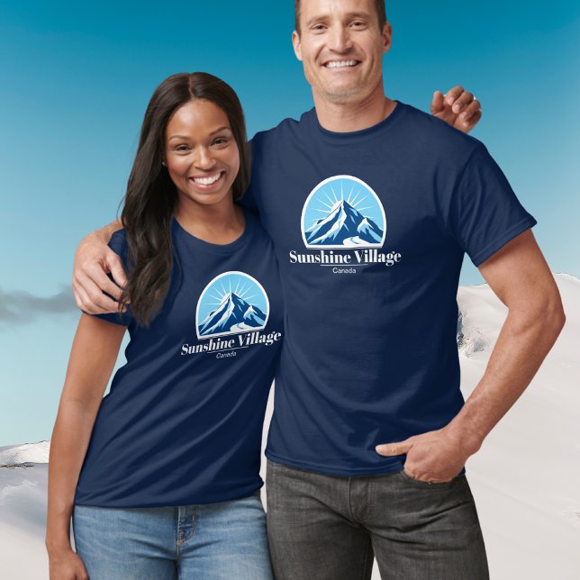 Sunshine Village Canada ski resort souvenir-gåva T Shirt (Skapare uppladdad)