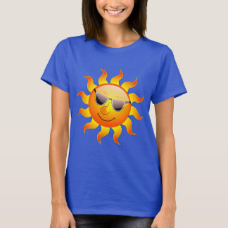 Sunshine yellow blue t shirt