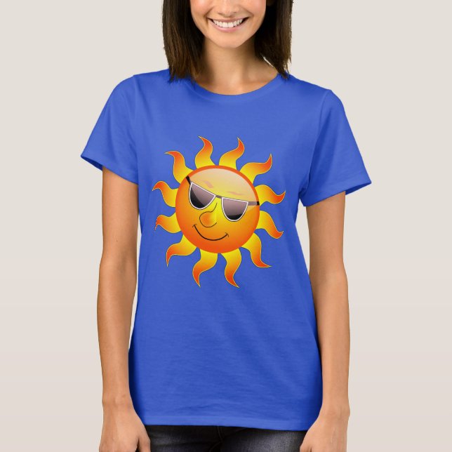 Sunshine yellow blue t shirt (Framsida)