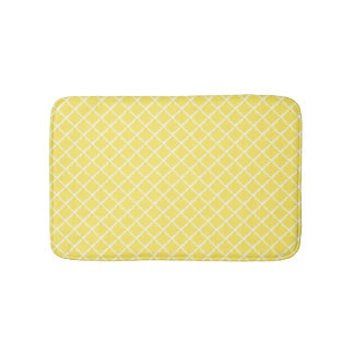 Sunshine Yellow Pattern Badrumsmatta
