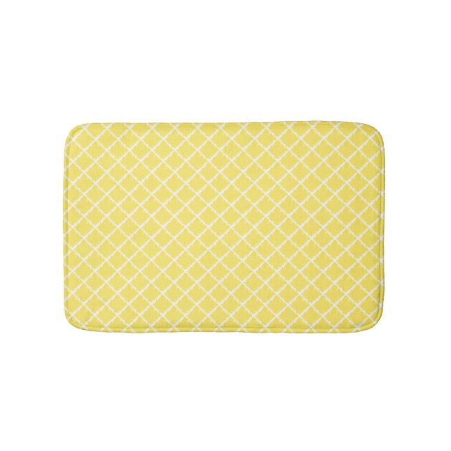 Sunshine Yellow Pattern Badrumsmatta (Framsidan)