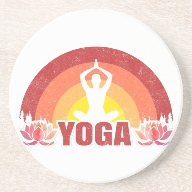 Sunshine Yoga Yogi Lotus Flower Underlägg (Framsidan)