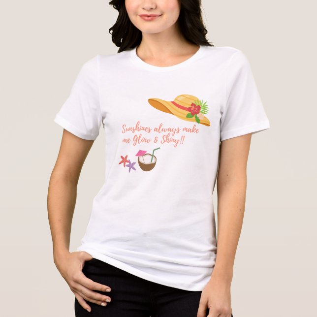 Sunshines Summer Hat T-Shirt (Framsida)