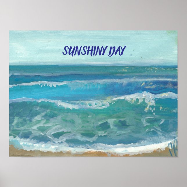 SUNSHINY DAY POSTER AV ARTIST PAULA REILLY. (Framsidan)