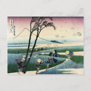 Sunshu Ejiri, 36 vyer från Mount Fuji. Hokusai Vykort