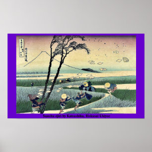 Sunshu ejiri av Katsushika, Hokusai Ukiyoe Poster