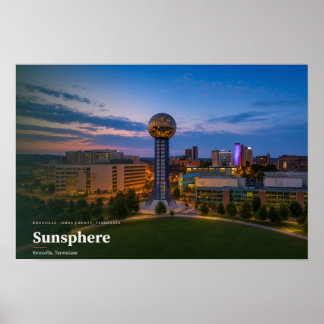 Sunsphere Knoxville Tennessee Affisch