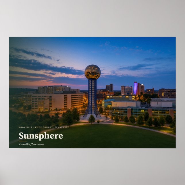 Sunsphere Knoxville Tennessee Affisch (Framsidan)