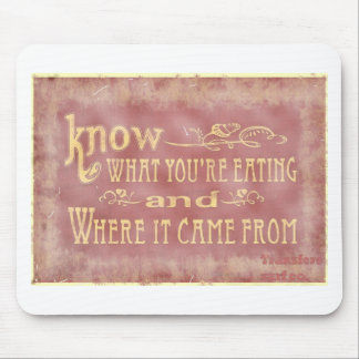 Sunt äta för lantgård som är organiskt musmatta