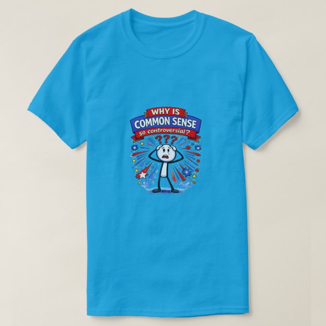 Sunt förnuft (10a) Lätt T-Shirt (Design framsida)