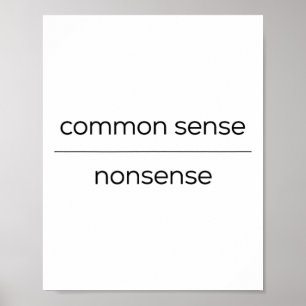 Sunt förnuft över Harris Wheimer Democrat Poster