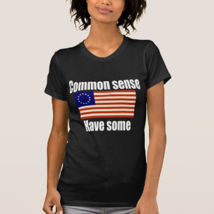 Sunt förnuftBetsy Ross flagga T-shirt