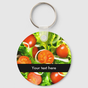 Sunt salladmattema Keychains Nyckelring