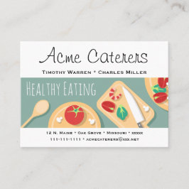 Sunt sköta om för matar visitkort