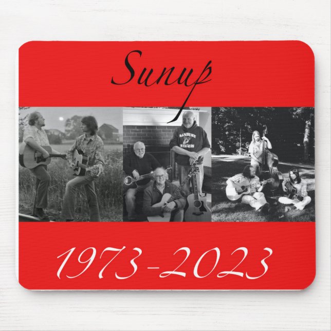 Sunup 50-årsdagen - Photo Collage - mousserande Musmatta (Framsidan)