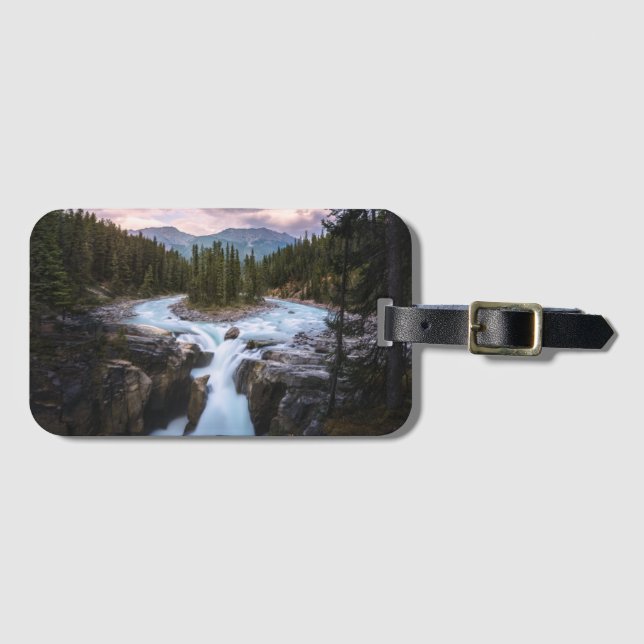 Sunwapta Falls | Jasper nationalpark Bagagebricka (Framsida horisontal)