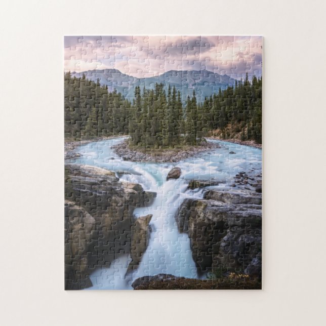 Sunwapta Falls | Jasper nationalpark Pussel (Vertikal)