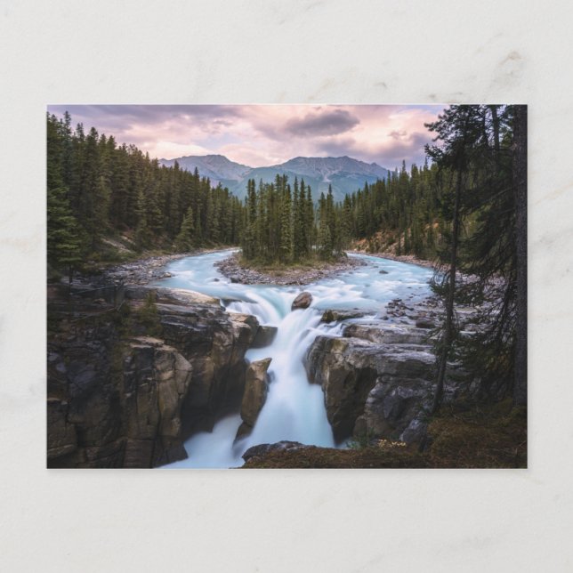 Sunwapta Falls | Jasper nationalpark Vykort (Framsida)