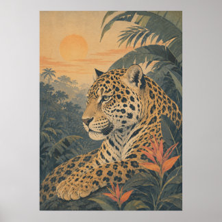 Sunward I — Jaguar vid soluppgång Poster