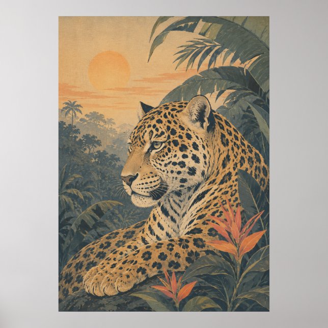 Sunward I — Jaguar vid soluppgång Poster (Framsidan)