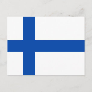 Suomen Lippu - Finlands Flagga Vykort