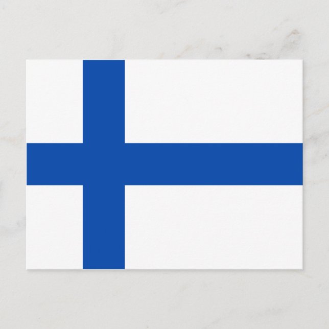 Suomen Lippu - Finlands Flagga Vykort (Framsida)
