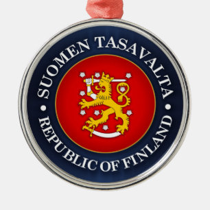 Suomen Vaakuna Julgransprydnad Metall