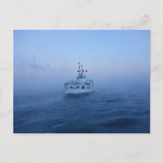 Suomenlinna-färjan i Helsingfors, Finlands vykort (Framsida)