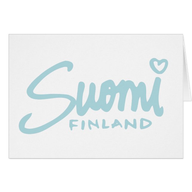 Suomi Finland 5 Hälsningskort (Framsidan Horizontal)