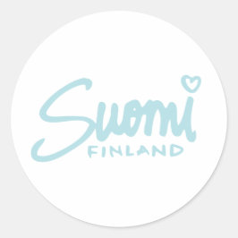 Suomi Finland 5 Runt Klistermärke